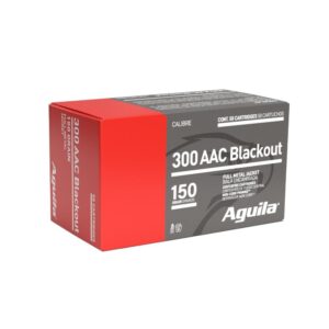 Aguila Rifle Ammunition .300 AAC Blackout 150 gr FMJ 1960 fps 50/ct