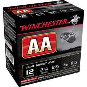 Winchester AA Target 12 ga 2-3/4" 1-1/8 oz #8  - 25/ct