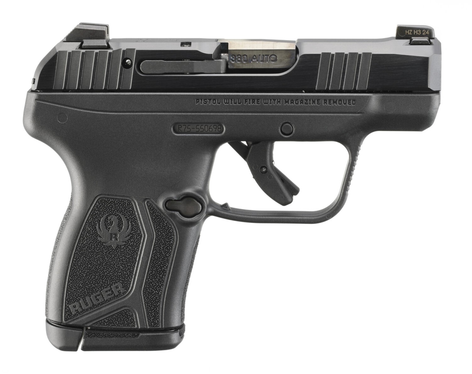 RUGER LCP MAX 380ACP BL/POLYMER 10+1
