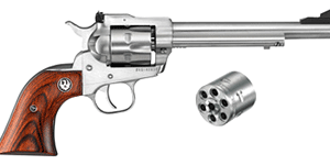 RUGER SINGLE-SIX CONVERTIBLE - 22LR/22WMR 6.5" AS S/S WOOD