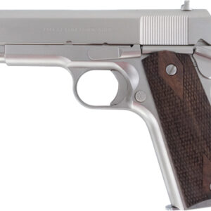 TISAS 1911 TANK COMMANDR 45ACP - 4.25" BBL WOOD GRIP 7RD NICKEL