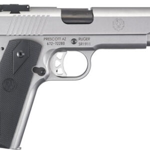 RUGER SR1911 10MM ADJ 8-SHOT - STAINLESS BLACK RUBBERIZED