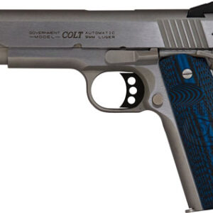 COLT GOVT COMPETITION 9MM - 5" STAINLESS ADJ. SIGHTS G10