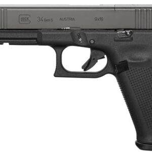 GLOCK 34 MOS 9MM GEN5 ADJ - SIGHT 10RD W/ FRONT SERRATIONS