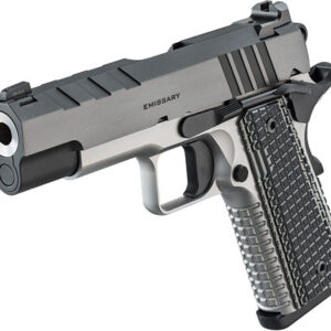 SPRINGFIELD 1911 EMISSARY - 9MM 4.25" 9RD SS/BLUED G10