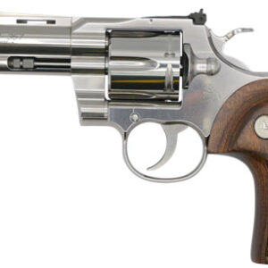 COLT PYTHON 357MAG 4.25" SS - ADJ SIGHT WALNUT