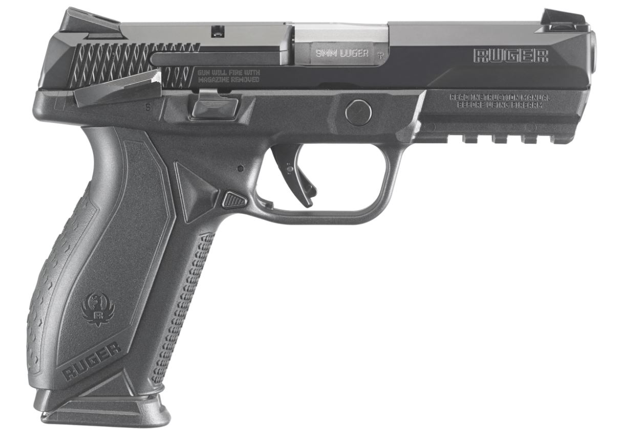RUGER AMERICAN 9MM BLK 4" 10+1 SFTY