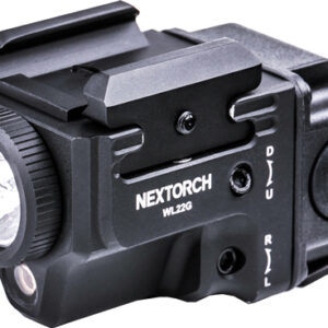 NEXTORCH WL22G COMPACT WEAPON - MOUNTED LIGHT/GRN LASER 650LUM