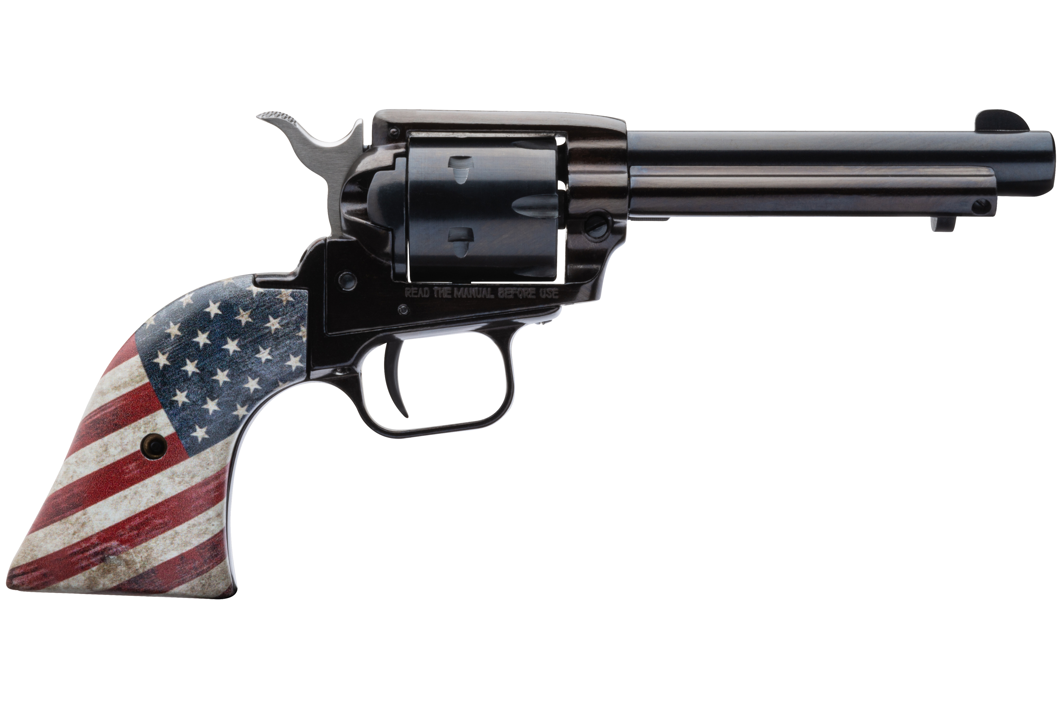 HERITAGE MANUFACTURING 22LR BLUE/US FLAG GRP 4.75" FS