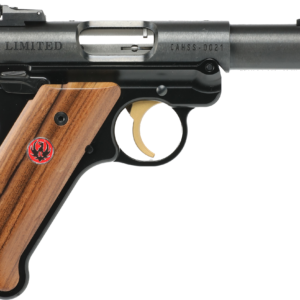 RUGER MKIV 22LR 4" BL/WD LIMITED AS