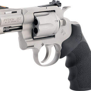 COLT PYTHON 357MAG 3" SS BEAD - BLASTED ADJ SIGHT HOGUE GRIPS
